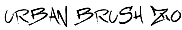 Urban Brush Zone font