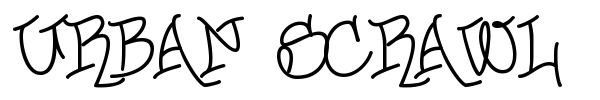 Urban Scrawl font preview