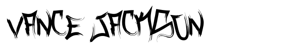 Vance Jackson font