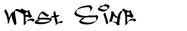 West Side font