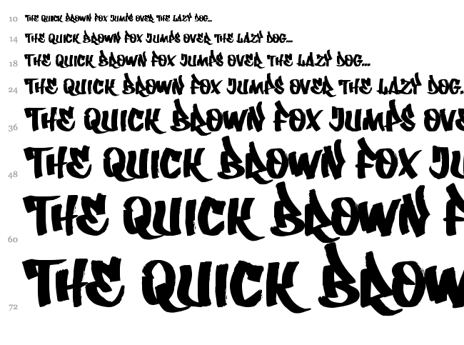 Whatka font waterfall