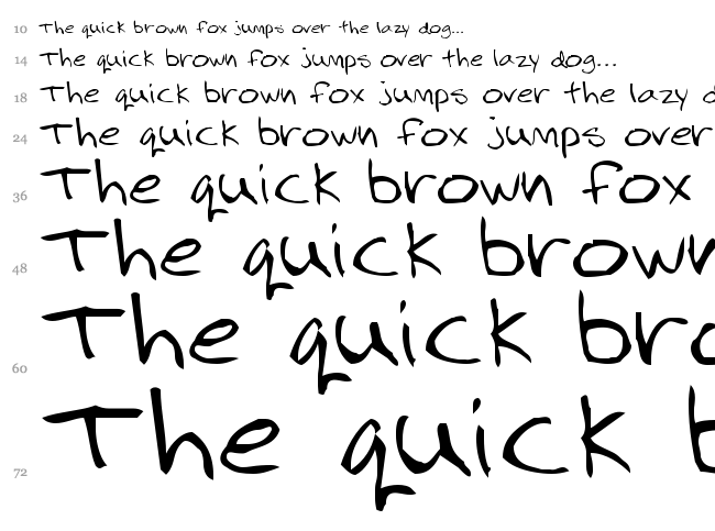 3Dumb & 2Dumb font waterfall