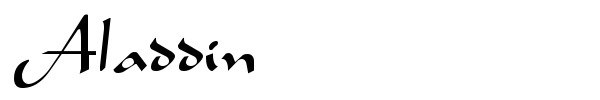 Aladdin font