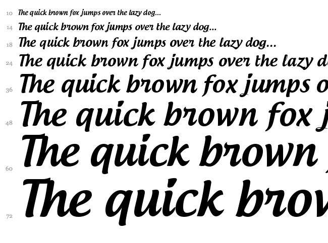 Androgyne font waterfall
