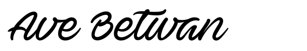 Ave Betwan font