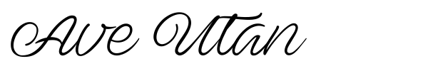 Ave Utan font