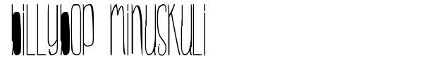 BillyBop MinusKuli font