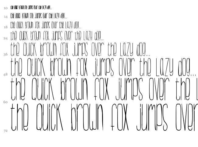 BillyBop MinusKuli font waterfall