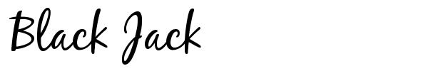 Black Jack font