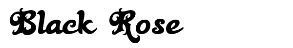 Black Rose font