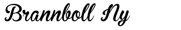 Brannboll Ny font