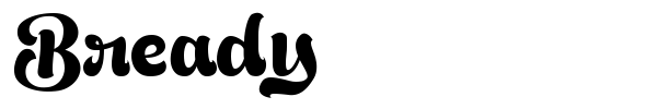 Bready font