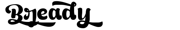 Bready font preview