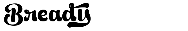 Bready font preview