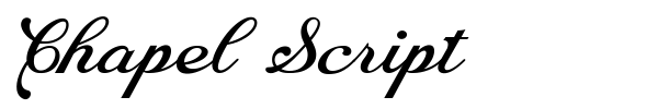Chapel Script font