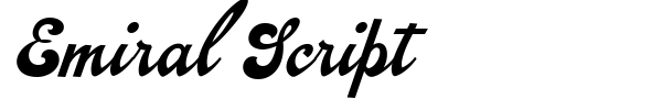 Emiral Script font