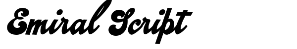 Emiral Script font preview