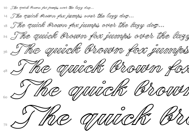 Fabulous font waterfall