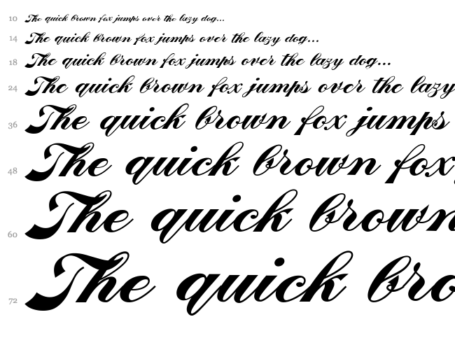 Fabulous font waterfall
