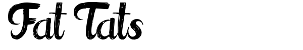 Fat Tats font