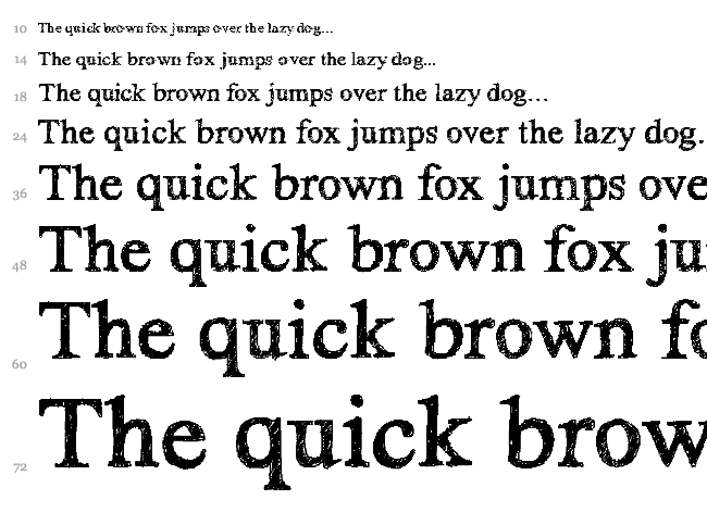 Hand Times font waterfall