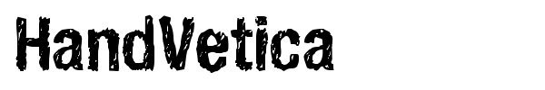 HandVetica font