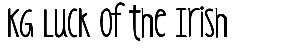 KG Luck of the Irish font
