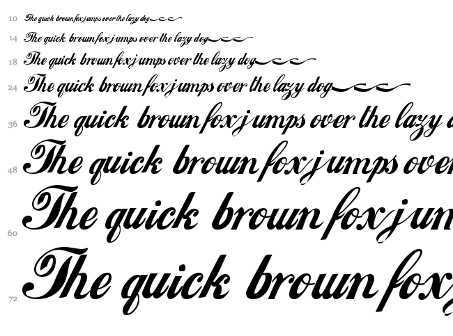 Loki Cola font waterfall