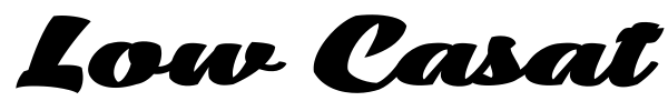 Low Casat Fat font
