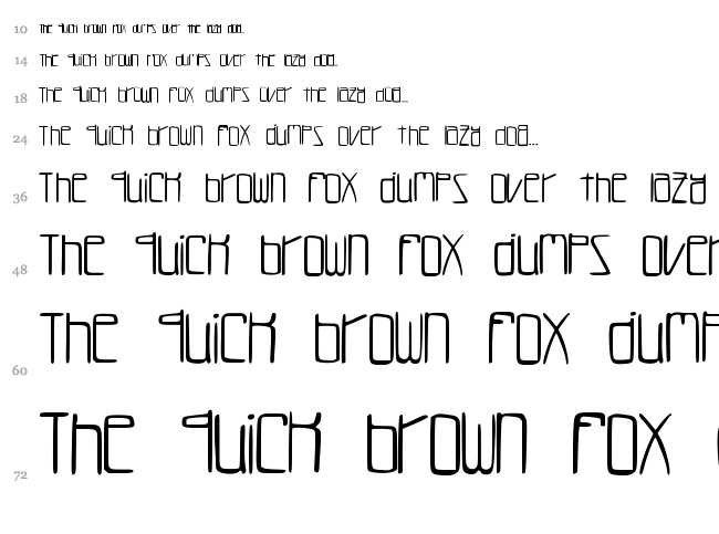 LukeFont font waterfall