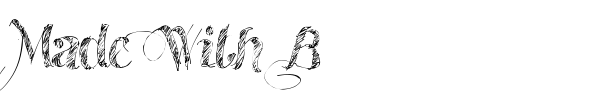 Made With B font