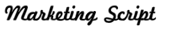 Marketing Script font preview