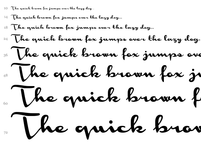 Monoment font waterfall