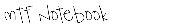 MTF Notebook font