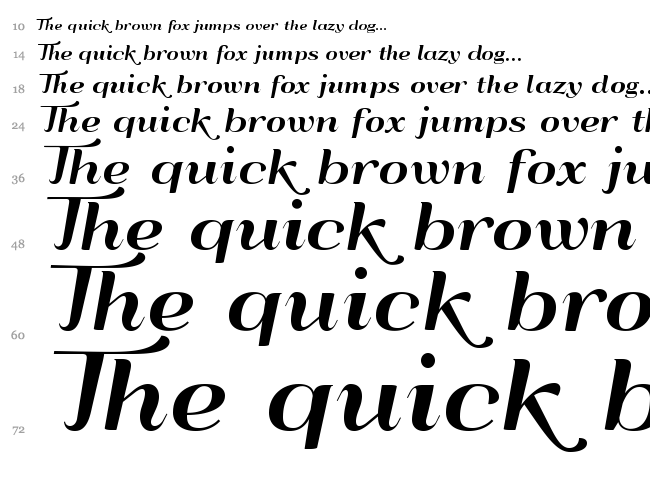 QumpellkaNo12 font waterfall