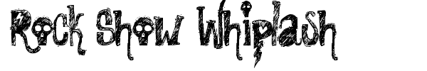 Rock Show Whiplash font