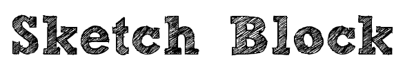 Sketch Block font