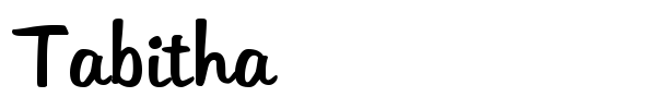 Tabitha font