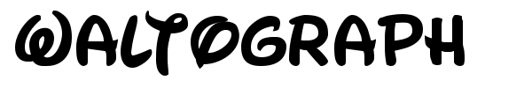 Waltograph font