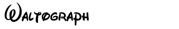 Waltograph font preview