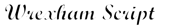 Wrexham Script font preview