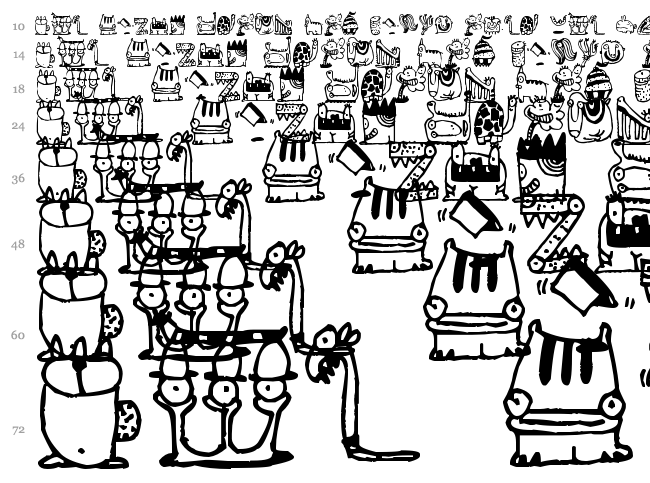Monsterocity font waterfall