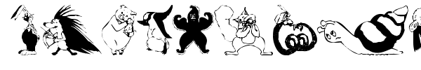 Animal Comedians font