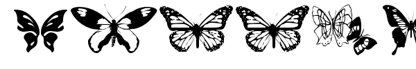 Butterflies font