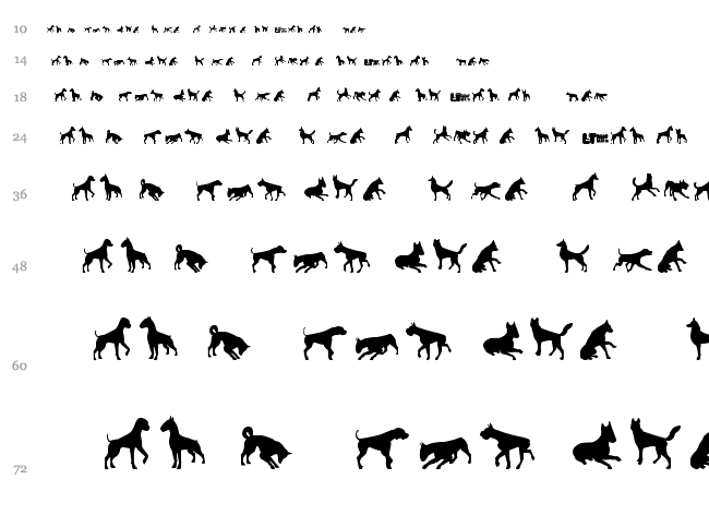 Cats vs Dogs LT font waterfall