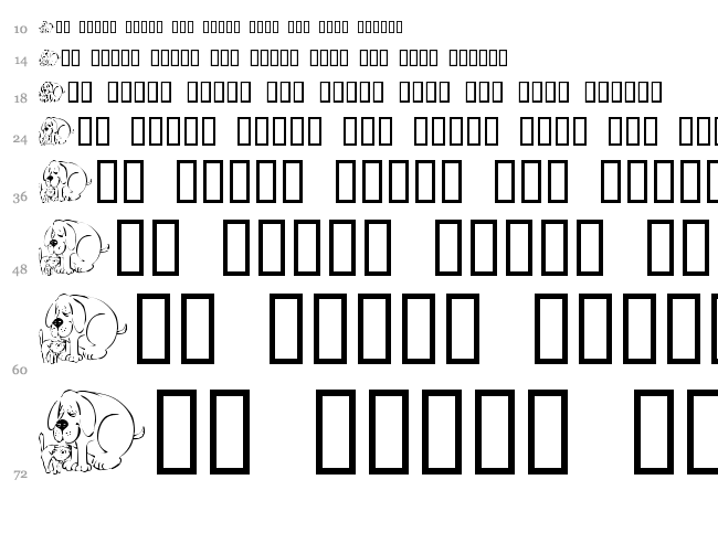 Catt Art font waterfall