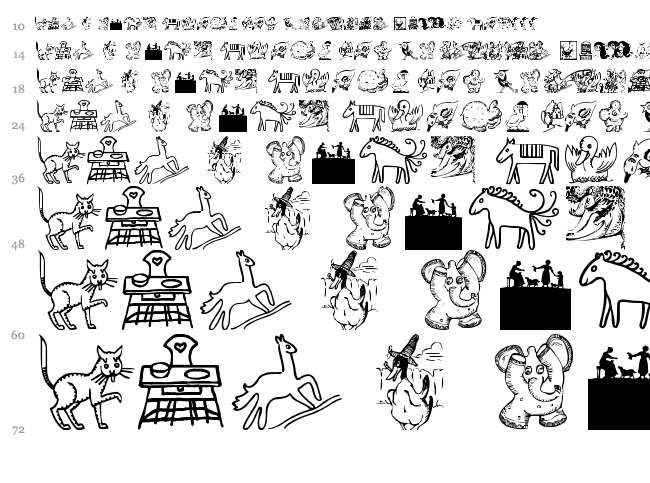 Childrens Darlings font waterfall