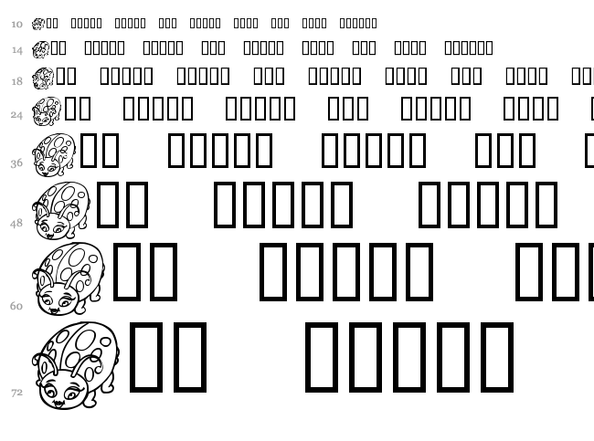 Critters 1 DC font waterfall