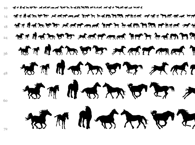 DJ Horses 1 font waterfall