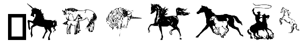 Equestrian font
